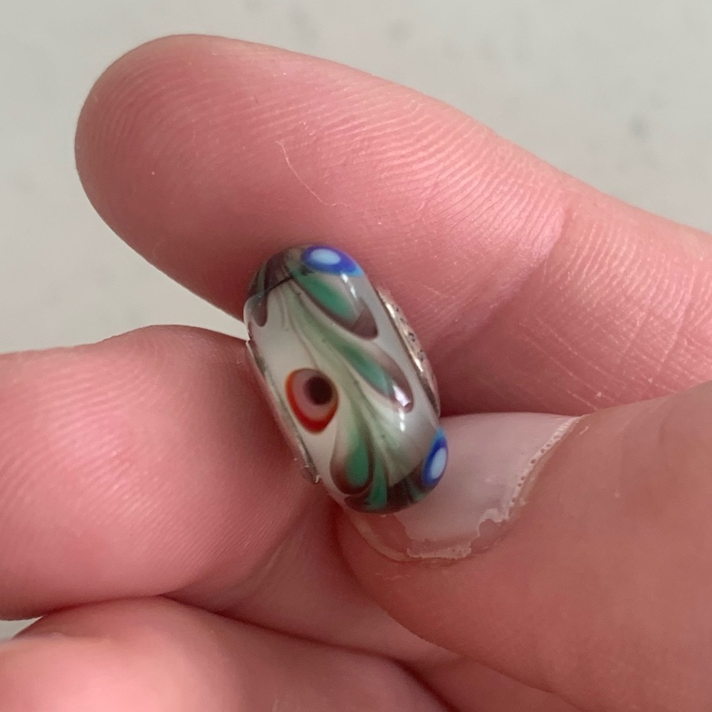 Retired Pandora Folklore Peacock Charm